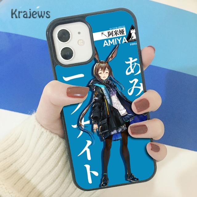 Мягкий чехол для телефона Krajews Amiya Ansel Arknights для iPhone 14 5 SE 6s 7 8 plus X XR XS 11 12 13 pro max Samsung S21 S22ultra