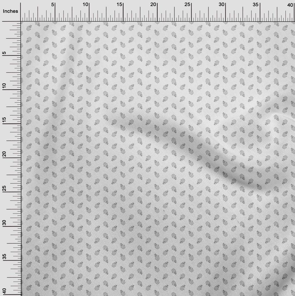 oneOone Cotton Flex Light Gray Fabric Fruits Fabric For Sewing Printed Craft Fabric By The Yard 40 Inch