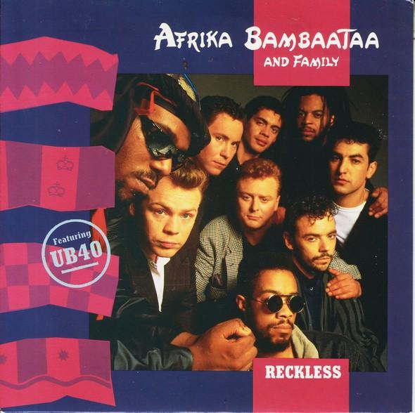 7-дюймовая пластинка AFRIKA BAMBAATAA & FAMILY, UB40 - Reckless EM41 EMI 1988 UK Dance & Electronica Б/у
