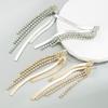 Женские серьги-капли из сплава, креативные кисточки, гальваническое покрытие, индивидуальный темперамент, серьги премиум-класса