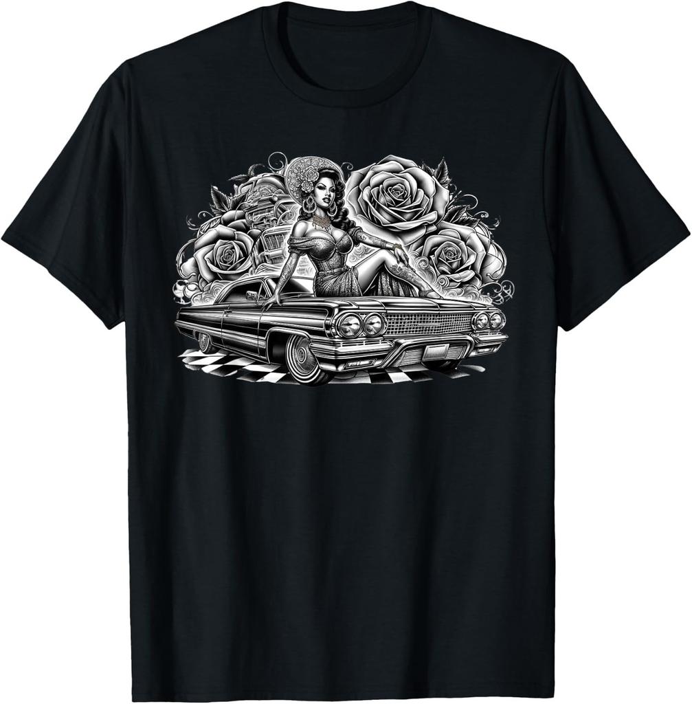 Mexican Street Culture Lowrider Latina Chola Model unisex T-Shirt