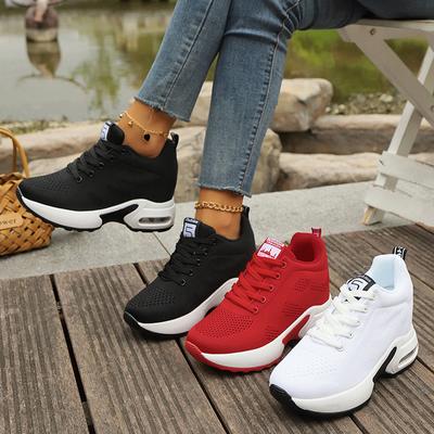 Женская спортивная обувь на воздушной подушке, дышащая и высокая спортивная обувь, повседневная спортивная обувь для прогулок на открытом воздухе