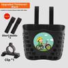Cartoon Patten Children Kids Basket Plastic Student Front Basket Bike Carrier Bag  Bike Accessories