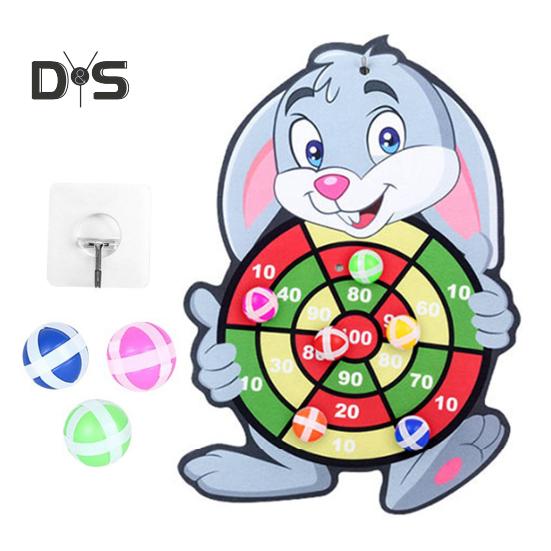 Доска для дартса с животными для детей, безопасный липкий мяч для игр в помещении и на открытом воздухе, игра на координацию и концентрацию, семейная вечеринка, игрушка в подарок