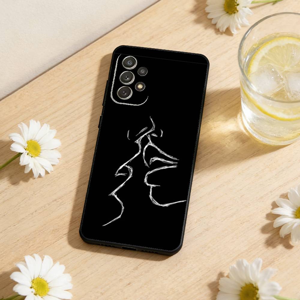 Элегантный Чехол для Телефона с Силуэтами Линий Для Samsung S26,S25,S24,S21,S22,S23,S30,Ultra,S20,Plus,Мягкий Черный Корпус