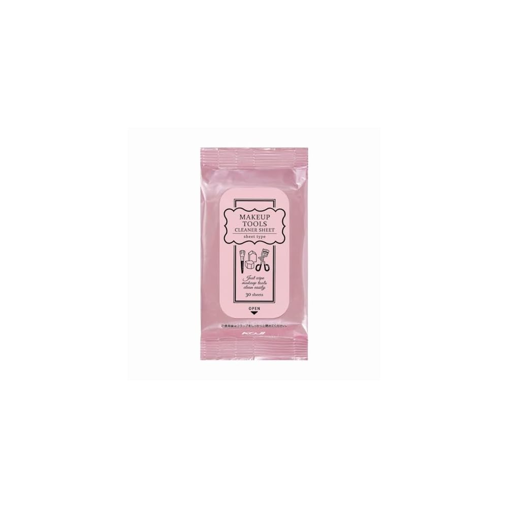 Makeup Tool Cleaning Sheets (30 sheets): Removes dirt from makeup tools and brushes. No rinsing