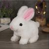 Long-haired Bunny Electric Plush Toy Soft Plush Simulation Shape Small Animal Doll Battery Interactive Children's Favorite Gift