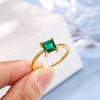 Fashion Ring for Women's Classic Emerald Zircon Ring Fashion Jewelry Anniversary Gift Engagement Jewelry Party Ring