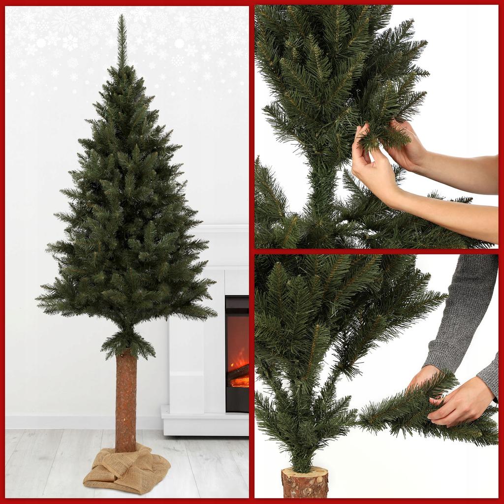 KADAX Artificial Christmas Tree On a Trunk 220 Cm Natural Spruce