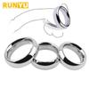Stainless Steel Cock Ring Metal Scrotal Restraints Penis Men'S Testicular Weight-Locked Sperm Ring Training Sex Toys