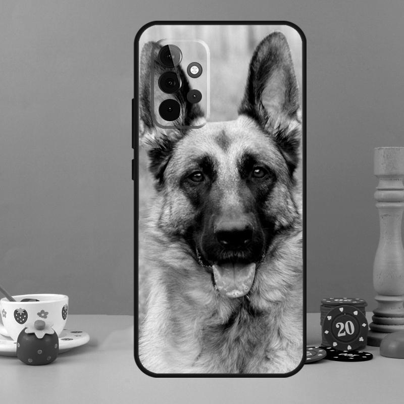 Чехол для собаки Немецкая овчарка для Samsung Galaxy A15 A16 A05 A26 A36 A56 A52 A53 A33 A13 A34 A54 A14 A35 A55 A22 A32