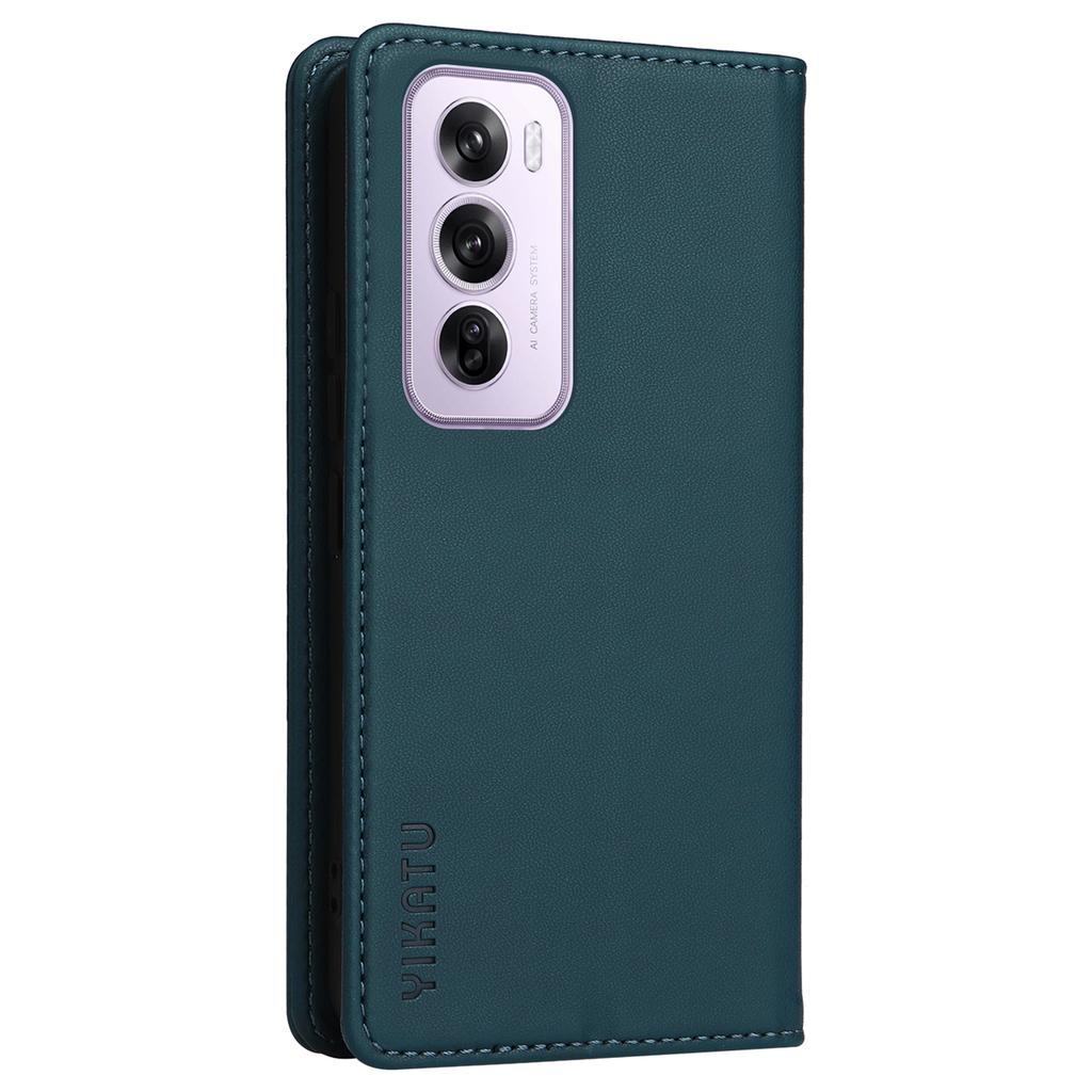 YIKATU YK-001 For Oppo Reno12 Pro 5G (China)/(Global) Case Leather Magnetic Auto-Absorbed Phone Cover