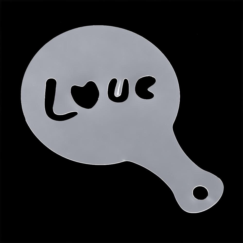 16pcs DIY Cake Latte Cappuccino Foam Tool Decorating Coffee Art Stencils