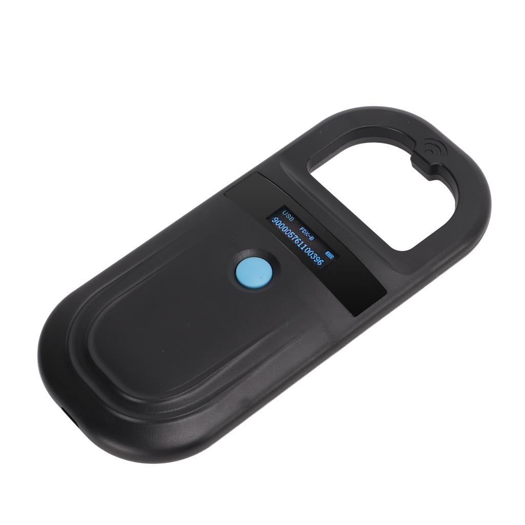Black Pet Microchip Scanner 134.2Khz Animal Handheld Reader Pet Tag Scanner for Cats Dogs