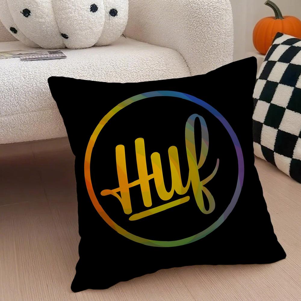 Skate American Fashion Brand HHUF Cushion Cover Throw Pillow Cover Hidden Button Durable Polyester Chair Cushion