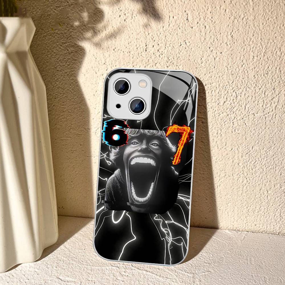 67 Шесть Семь Закаленное Стекло Для Iphone 14 13 12 11 Pro Mini XS MAX 14Plus X XS XR Чехол