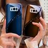 Блестящая золотая галактика Для Samsung S25 S25 Edge S25Ultra S8 9 S10 20 U ltra S21 Pro 22 Plus S23 FE S24 Ultra Стеклянный чехол для телефона