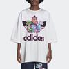 Adidas Originals Cartoon Print Loose Crew Neck Short Sleeve T-Shirt Men Tops White HB2964
