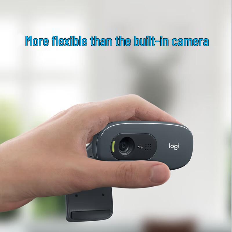 Logitech C270 HD USB Webcam with Microphone