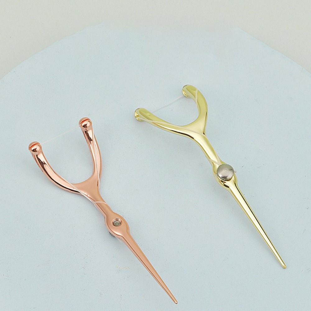 Reusable Stainless Steel Toothpick Set Handle Flossing Holder Simple 50M Tooth Flossing  Household
