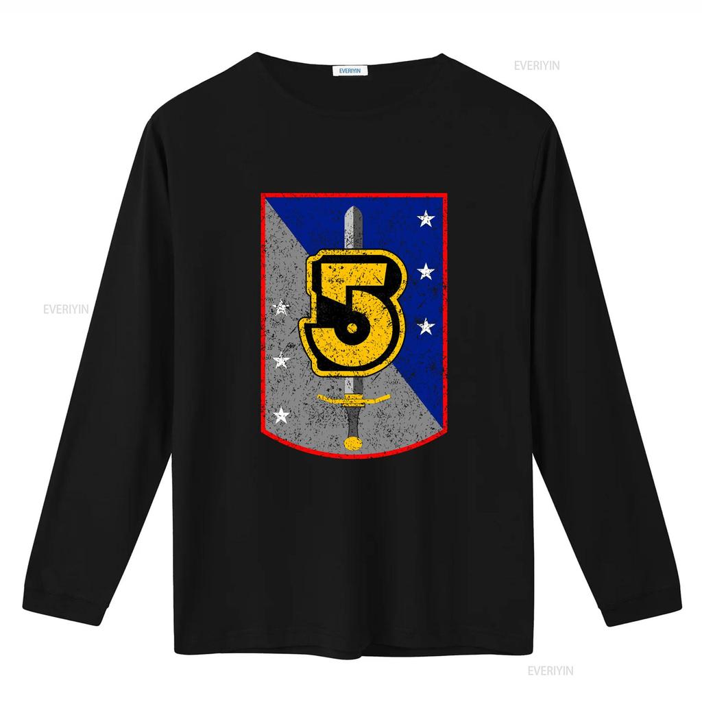 Vintage Military Patriotic Number Sword Shield Star Print Casual T Shirt vintage Washed fashion Versatile Breathable