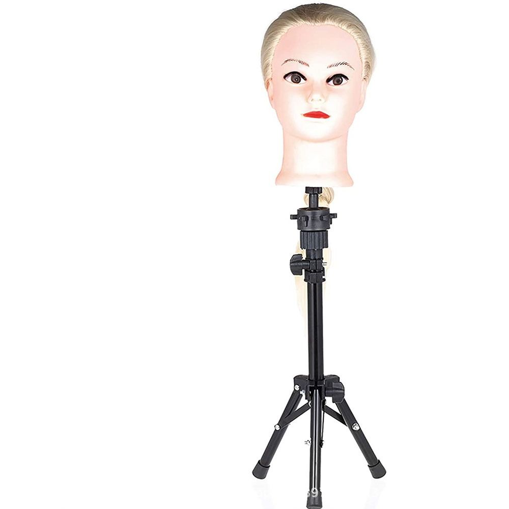 Head Holder Mannequin Wig Stand Tripod Bracket Clamp Holder Model Hairdressing Head Tripod