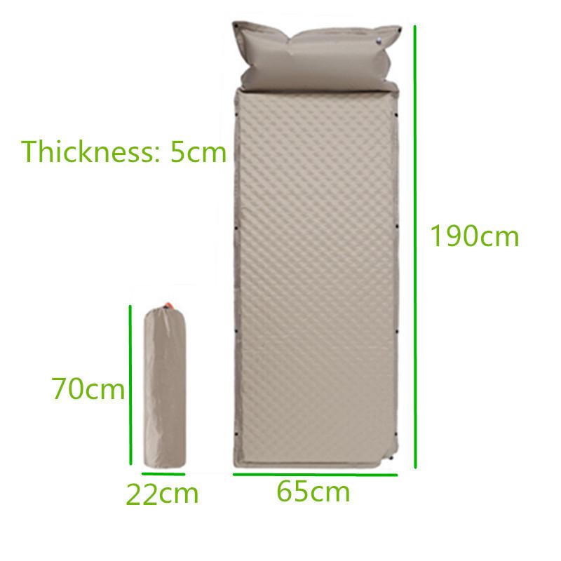 2/1-местный толстый 3/5 см автоматический самонадувающийся матрас подушка палатка кемпинг коврик удобная кровать отопление обед отдых тур