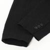 ULTERIOR 25AW Black Washed Wool Silk Stripe 2B Jacket Jacket 3 blackUsed