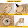 Natural Rattan Wicker E27 Hand-Woven Bamboo Room Decorative Lampshades Wall Light Fixtures Chandeliers Bamboo Lantern Wall Lamps