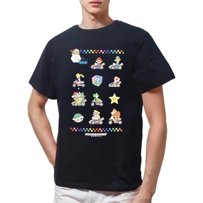 Футболка с коротким рукавом Fine Plus с изображением Mario Kart, Mario All-Stars, Луиджи, Йоши и Боузера, 3D гоночные товары, Персонаж