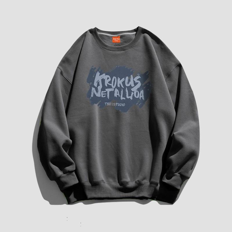 Women Long Sleeve O Neck Loose Pullovers Female Tops Solid Color Sweatshirts