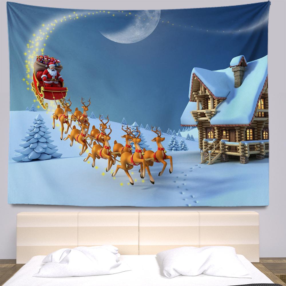 Рождественские гобелены, гобелены, богемные хиппи, украшение комнаты в общежитии, большие тканевые стены, шторы, простыни, пляжные полотенца