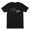 Black Cat Skeleton Hand Boop Graphic Black T Shirt Gift For Friends