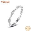 Tancise Classic 925 Sterling Silver  Zircon Ring Ladies Jewelry Wedding Promise Party Gift