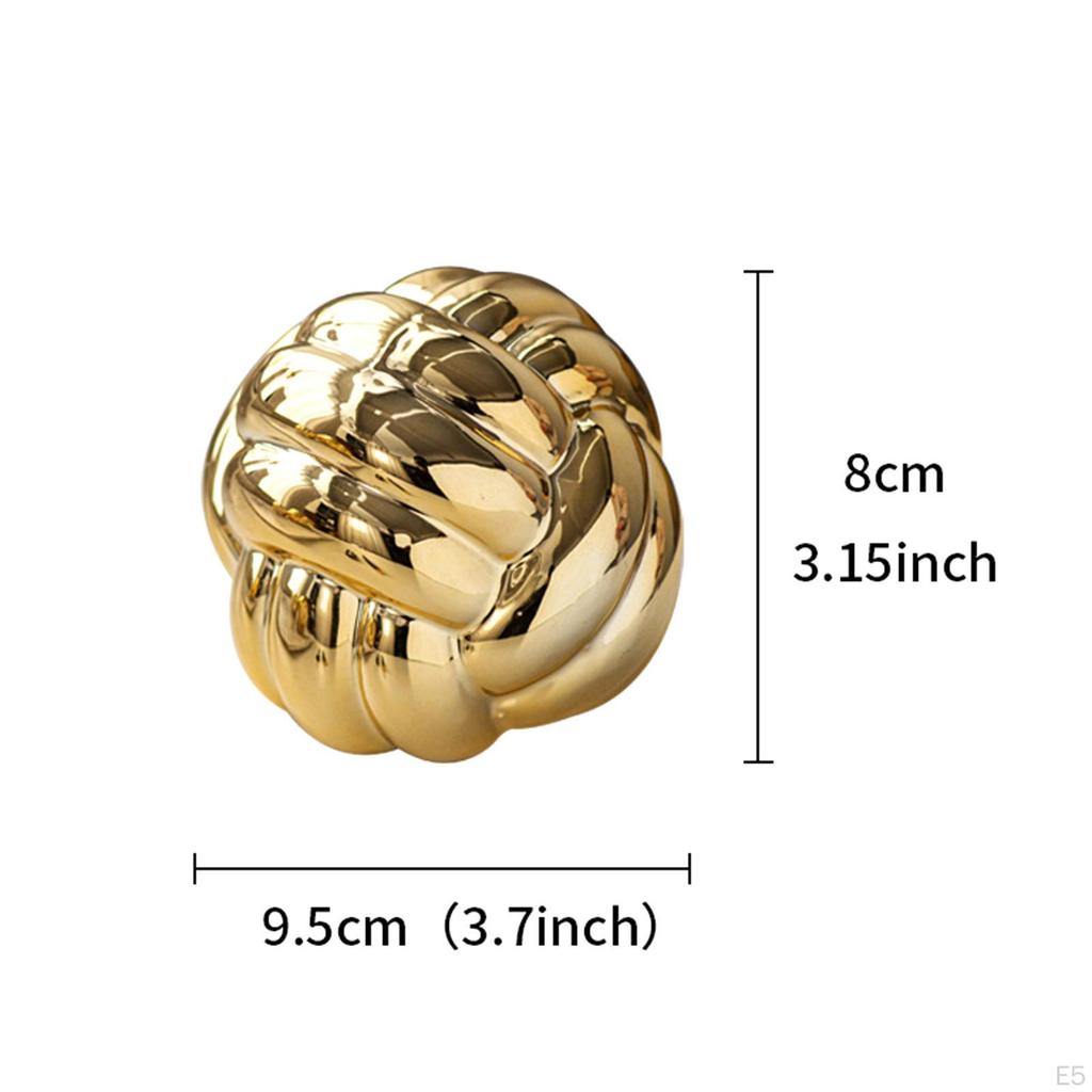 Эстетическая скульптура, керамическая статуэтка, подарок на день рождения, статуя с узлом, пряжа, шар, украшение для книжной полки