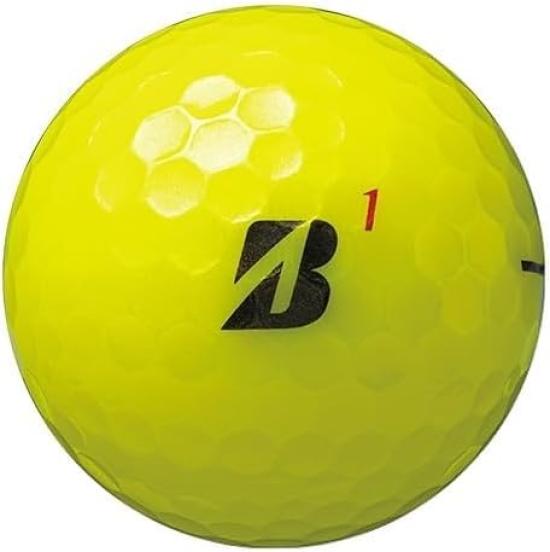 Мячи для гольфа Bridgestone SUPER STRAIGHT T5YX 2025 Желтые 2 дюжины (24 мяча) В комплекте оригинальная салфетка для чистки