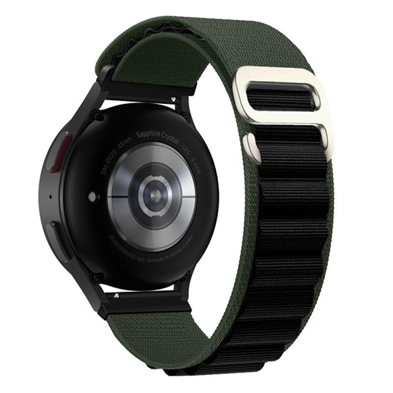 Совместим с Huawei GT6/5/4 Pro и Samsung Watch7/6, Универсальный альпийский нейлоновый ремешок-петля 22 мм.