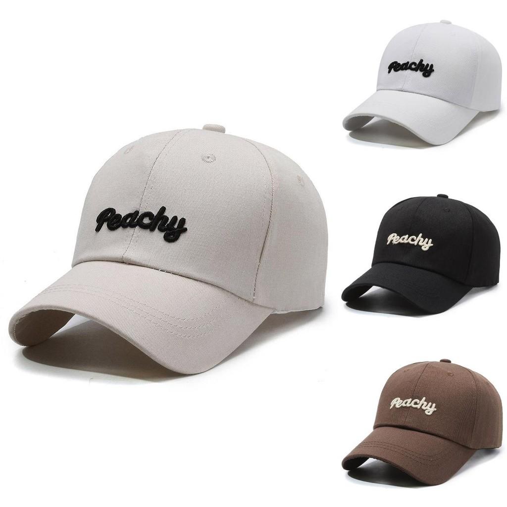 Fashionable Cotton Baseball Cap Featuring Cool Letter Embroidery For Street Style