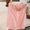 Fashion 135x80cm Wearable Bath Towels Soft Coral Fleece Women's Bath Skirt Absorbent Sling Home Shower Bathroom Quick Dry Towel