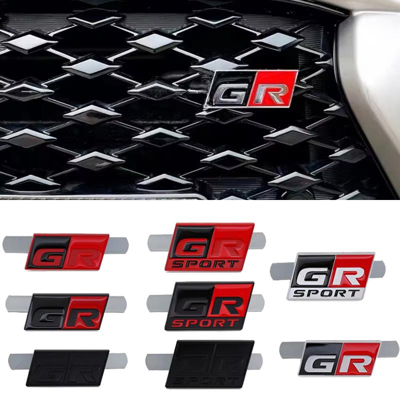 1 шт. Значок-эмблема передней решетки радиатора автомобиля GR GR Sport для GR Sport Yaris 86 Hilux Supra C- HR Rav4 Aqua Auris Camry Prado Corolla Avensis