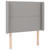 VidaXL Headboard with Ears Light Grey 93x16x118-128 Cm Fabric3119422