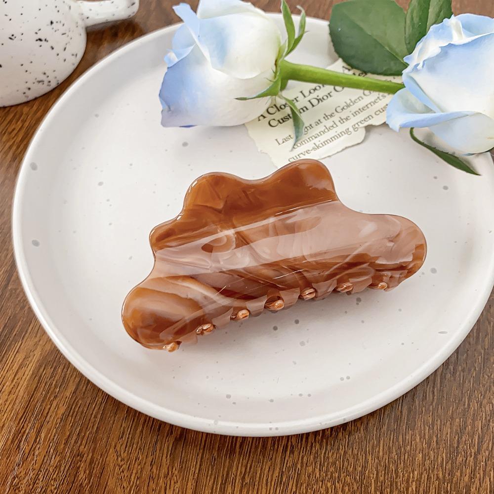 Заколка для волос в форме облака, однотонная черепаховая заколка для волос, когти для путешествий