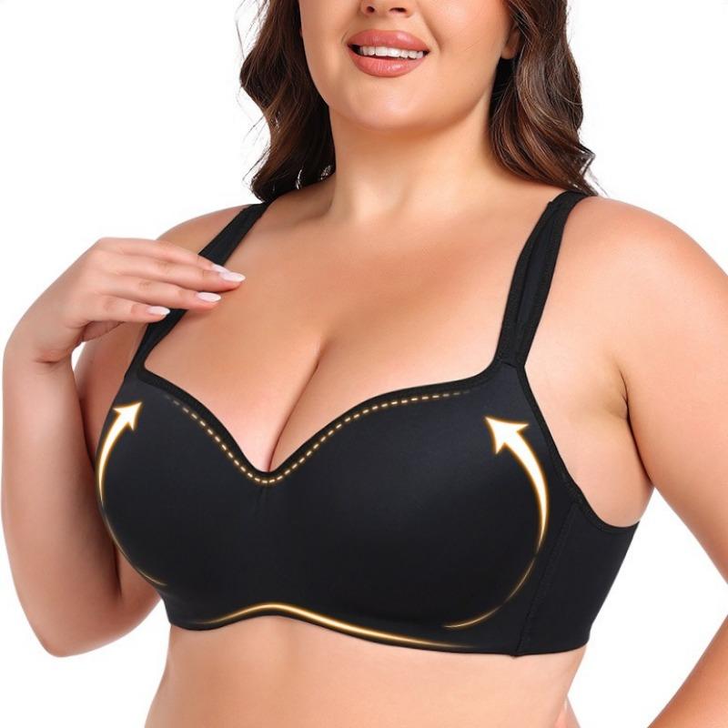 Anti-sagging Steel Ring Push-up Large Size Underwear Fat Girl Sports Bra