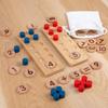 Young Children's Wooden Enlightenment Teaching Aids Counter Puzzle Fun Mathematical Computing Cognitive Toys