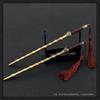 [Nekogamiyama] Suikoden General Hero Weapon Hu Yan Zhuo Twin Whips, Total Length 22cm (2 Pieces) / Miniature Figurine Collector's Decor