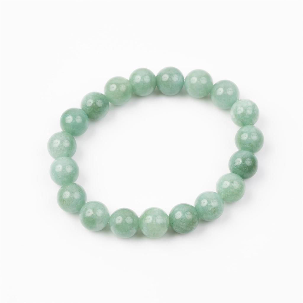 Мьянманский жадеит, бирманский жадеит, браслет из камня силы, здоровье, амулет, удача, отношения (16 см внутренний обхват)