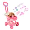Pet Doll Stroller Toy Pretend Play Dog Large Push Cart Educational Toy for Boys Girls Children