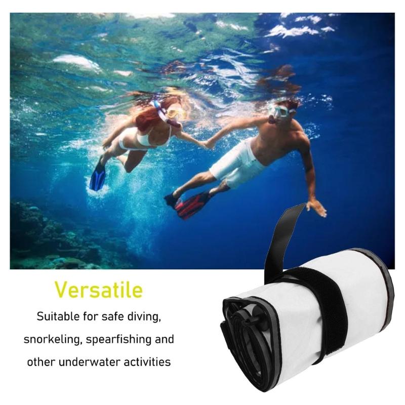 High Visible Inflatable Diving Buoy Float Signal Tube Scubas Diving Surfaces Marker Buoy for Scubas Diving Snorkeling