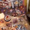 Retro Japanese Scrapbook Sticker DIY Decor Cake Dessert Journaling Sticker Sweet Kpop Photocard Stationery Sticker