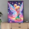 Полная круглая алмазная живопись Крылья радуги эльфа Искусство Стразы Картина Мозаика Сделай сам 5D Вышивка крестом Домашнее украшение